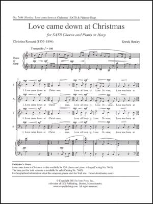 Love came down at Christmas